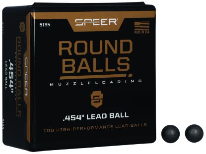 Picture of Speer 5135 Lead Balls 44 Cal Lead Ball .454 Diameter 140 Gr 100 Per Box/5 Case 