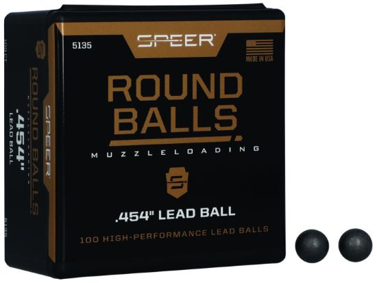 Picture of Speer 5135 Lead Balls 44 Cal Lead Ball .454 Diameter 140 Gr 100 Per Box/5 Case 