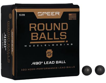 Picture of Speer 5139 Lead Balls 50 Cal Lead Ball .490 Dia 176 Gr 100 Per Box/ 5 Case 