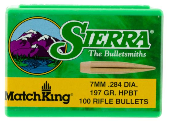 Picture of Sierra 1997 Matchking 7Mm .284 197 Gr Hollow Point Boat Tail/ 100 Per Box 