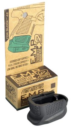 Picture of Strike Industries Empg42b Enhanced Magazine Plate Made Of Polymer With Black Finish & Extra Gripping Surface For Glock 42 Magazines (Adds 2Rds) 