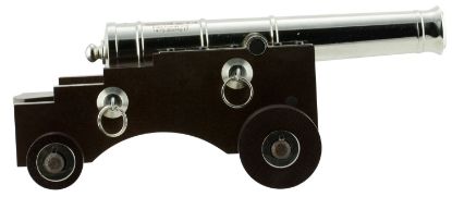 Picture of Traditions Cn8041 Old Ironsides Mini Cannon 50 Cal 9" Nickel Barrel Hardwood Stock Breech Action 