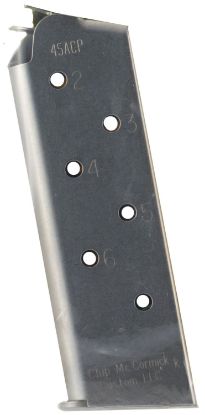 Picture of Cmc Products 14120 Match Grade 7Rd 45 Acp Fits 1911 Officer Stainless Steel 