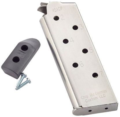 Picture of Cmc Products 14121 Match Grade 7Rd 45 Acp Fits 1911 Officer Stainless/Black 