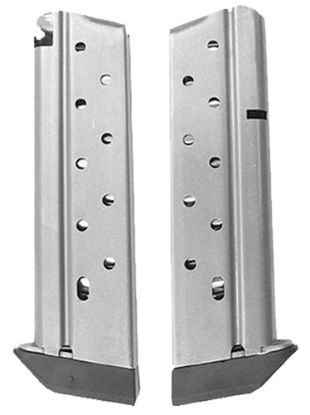 Picture of Cmc Products 13111 Power Mag 10Rd 38 Super Fits 1911 Government Stainless Steel W/ Black Base Pad 