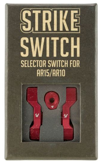 Picture of Strike Arsssred Strike Switch 60/90 Degree Red Aluminum Ar-Platform Ambidextrous 