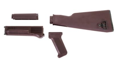 Picture of Arsenal Plum Polymer Stock Set With Stainless Steel Heat Shield For Milled Receivers