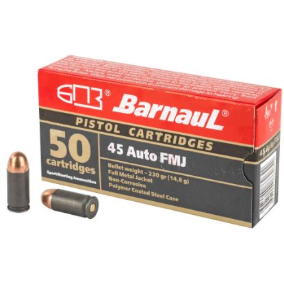 Picture of Barnaul 45 Acp 230Gr Fmj Steel Polycoated 500 Rounds Ammunition