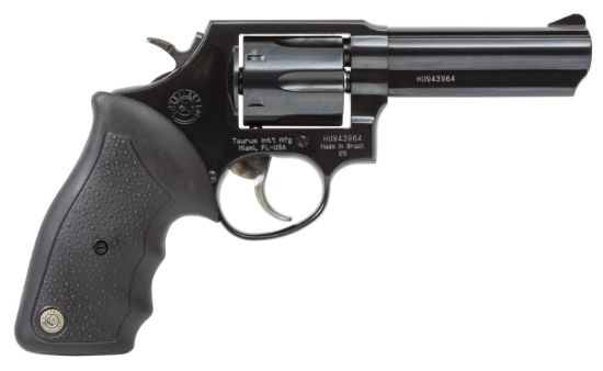 Picture of Taurus 2650041 65 38 Special +P Or 357 Mag 6 Shot 4" Barrel, Overall Matte Black Oxide Finish Steel, Finger Grooved Black Rubber Grip, Fixed Sights 