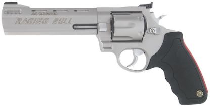 Picture of Taurus 2444069 444 Raging Bull 44 Rem Mag 6Rd 6.50" Stainless Black Rubber Grip 