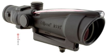 Picture of Trijicon 100136 Acog Black Hardcoat Anodized 3.5X35mm Illuminated Red Donut .223/5.56 Bdc Reticle 
