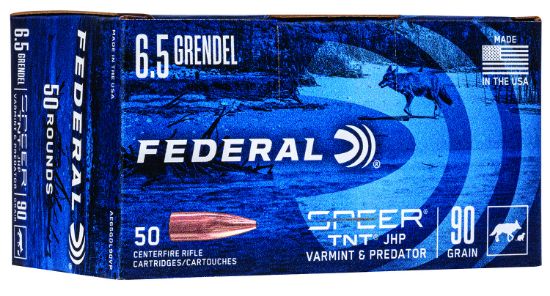 Picture of Federal Ae65gdl90vp American Eagle Varmint & Predator 6.5 Grendel 90 Gr Jacket Hollow Point 50 Per Box/ 5 Case 