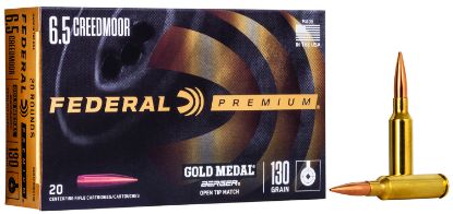 Picture of Federal Gm65crdbh130 Premium Gold Medal 6.5 Creedmoor 130 Gr Berger Hybrid Open Tip Match 20 Per Box/ 10 Case 