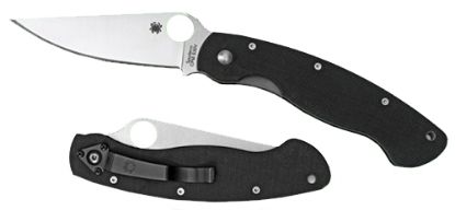 Picture of Spyderco C36gpe Military 4" Folding Modified Clip Point Plain Cpm S30v Stainless Steel Blade/G10 Black Handle 