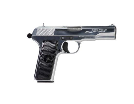 Picture of Zastava M70aa 9Mm Semi-Auto Single Action Pistol 9 Round Chrome