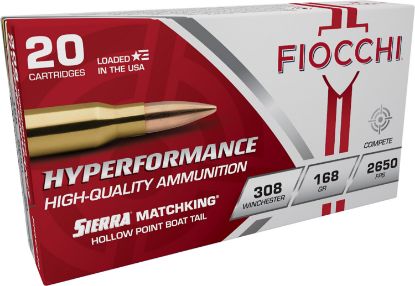 Picture of Fiocchi 308Mkb Hyperformance Compete 308 Win 168 Gr Sierra Matchking Bthp 20 Per Box/ 10 Case 