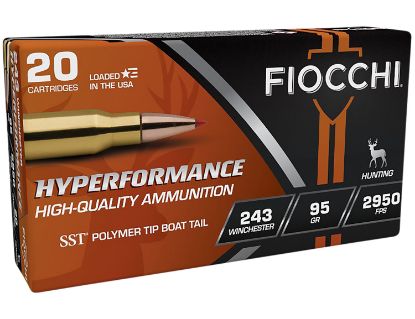 Picture of Fiocchi 243Hsb Hyperformance 243 Win 95 Gr Super Shock Tip 20 Per Box/ 10 Case 