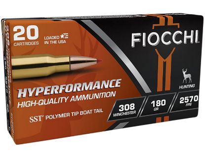 Picture of Fiocchi 308Hsc Hyperformance 308 Win 180 Gr Super Shock Tip 20 Per Box/ 10 Case 