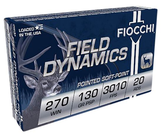 Picture of Fiocchi 270Spb Field Dynamics 270 Win 130 Gr Pointed Soft Point 20 Per Box/ 10 Case 