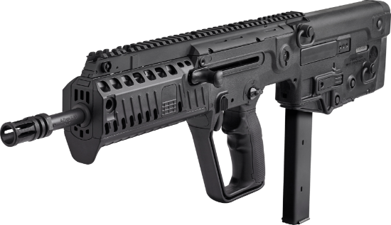 Picture of Iwi Tavor X95 Bullpup Rifle 9Mm Luger 16.5" Barrel Rh 32Rd Buis Flattop Black