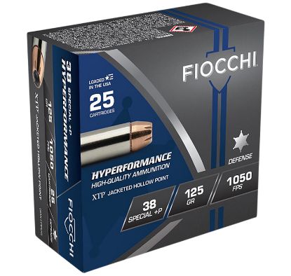 Picture of Fiocchi 38Xtpp25 Hyperformance 38 Special +P 125 Gr Hornady Xtp Hollow Point 25 Per Box/ 20 Case 