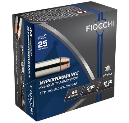 Picture of Fiocchi 44Xtp25 Hyperformance 44 Rem Mag 240 Gr Hornady Xtp Hollow Point 25 Per Box/ 20 Case 