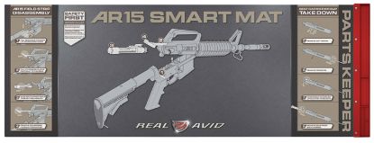 Picture of Real Avid Avar15sm Ar-15 Smart Mat Black/Red 43" X 16" Ar-15 Diagram Illustration 