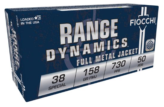 Picture of Fiocchi 38G Range Dynamics 38 Special 158 Gr Full Metal Jacket 50 Per Box/ 20 Case 