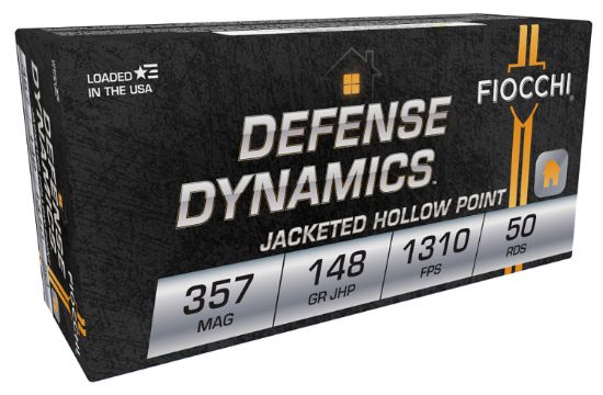 Picture of Fiocchi 357E Defense Dynamics 357 Mag 148 Gr Jacket Hollow Point 50 Per Box/ 20 Case 