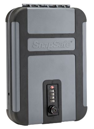 Picture of Snapsafe 75241 Treklite Lock Box Xl Combination Entry Gray Polycarbonate Holds 1 Handgun 10" W X 7" H X 2" D 