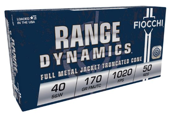 Picture of Fiocchi 40Swa Range Dynamics 40 S&W 170 Gr Full Metal Jacket Truncated Cone 50 Per Box/ 20 Case 