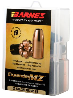 Picture of Barnes Bullets 30564 Expander Mz Muzzleloader 50 Cal Expander Mz Hollow Point 250 Gr 15Rd Box 