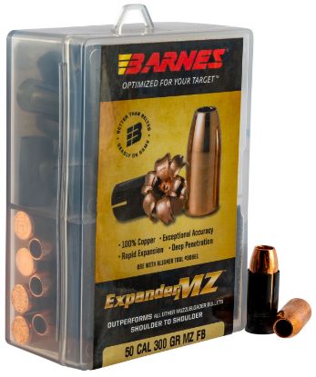 Picture of Barnes Bullets 30583 Expander Mz Muzzleloader 50 Cal Expander Mz Hollow Point 300 Gr 24Rd Box 