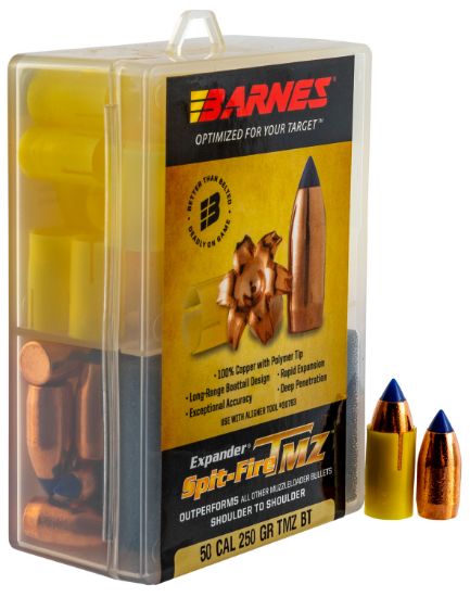 Picture of Barnes Bullets 30598 Spit-Fire Tmz Muzzleloader 50 Cal Spit Fire Tmz 250 Gr 24Rd Box 