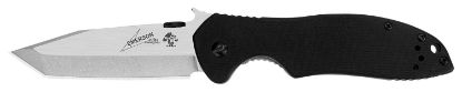 Picture of Kershaw 6034T Cqc 7K 3.25" Folding American Tanto Plain Satin/Stonewashed 8Cr14mov Ss Blade Bead Blasted/Black G10/Ss Handle Includes Pocket Clip 