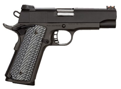 Picture of Rock Island 51487 Rock Ultra Ms 45 Acp Caliber With 4.25" Barrel, 8+1 Capacity, Overall Black Parkerized Finish Steel, Beavertail Frame, Serrated Slide & Black/Gray G10 Grip 