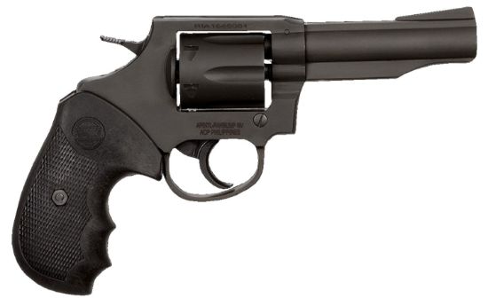 Picture of Rock Island 51261 M200 Medium Frame 38 Special 6 Shot, 4" Black Parkerized Steel Barrel, Cylinder & Frame, Black Finger Grooved Grip, Transfer Bar Safety, Exposed Hammer 