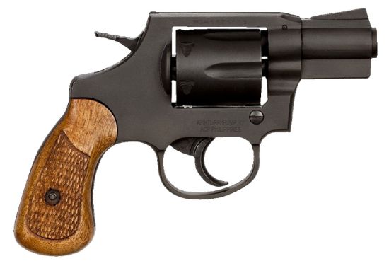 Picture of Rock Island 51283 M206 *Ca Compliant Small Frame 38 Special 6 Shot, 2" Black Parkerized Steel Barrel, Cylinder & Frame, Checkered Wood Grip, Transfer Bar Safety 