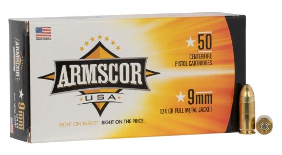 Picture of Armscor Fac94 Usa 9Mm Luger 124 Gr Full Metal Jacket 50 Per Box/ 20 Case 