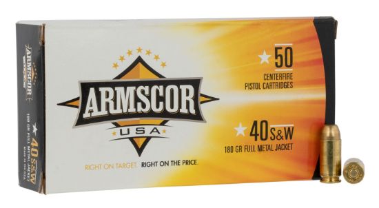 Picture of Armscor Fac402n Usa 40 S&W 180 Gr Full Metal Jacket 50 Per Box/ 20 Case 