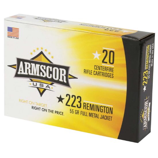 Picture of Armscor Fac2231n Usa 223 Rem 55 Gr Full Metal Jacket 20 Per Box/ 50 Case 