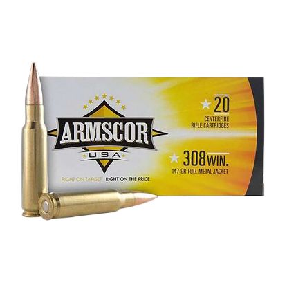 Picture of Armscor Fac3081n Usa 308 Win 147 Gr Full Metal Jacket 20 Per Box/ 10 Case 
