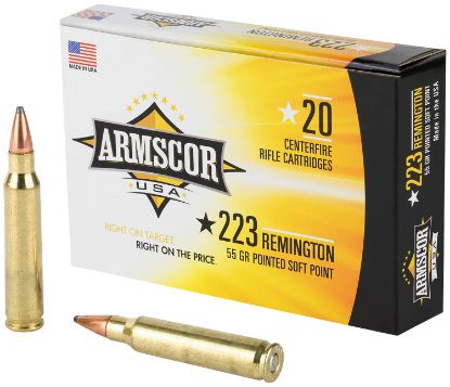 Picture of Armscor Ac2235n Usa 223 Rem 55 Gr Hornady V-Max 20 Per Box/ 50 Case 