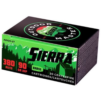 Picture of Sierra Bullets  Outdoor Master 380 Auto 90 Gr Jhp Spotsmaster 20Rd Pack