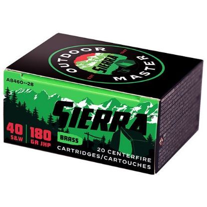 Picture of Sierra Bullets  Outdoor Master 40 S&W 180 Gr Jhp Spotsmaster 20Rd Pack