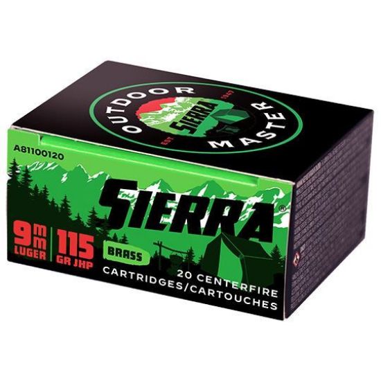 Picture of Sierra Bullets  Outdoor Master 9Mm Luger115 Gr Jhp Spotsmaster 20Rd Pack