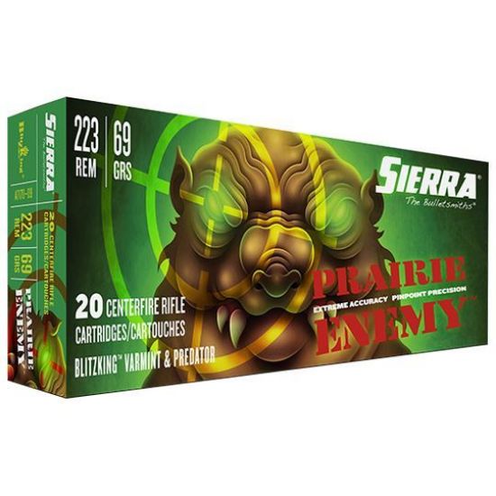 Picture of Sierra Bullets  Prairie Enemy 223 Remington 69 Gr Blitzking 20Rd Pack