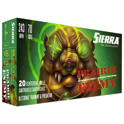 Picture of Sierra Bullets  Prairie Enemy 243 Winchester 70 Gr Blitzking 20Rd Pack