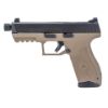 Picture of Iwi Masada Optics Ready Pistol Flat Dark Earth 9Mm 4.6" Threaded Barrel (2) 17Rd Mag Suppressor Height 3Dot Sight