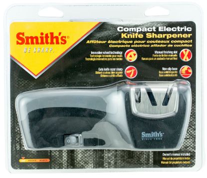 Picture of Smiths Products 50005 Electric Sharpener Compact Style With Ceramic Coarse Sharpening Material & Gray Synthetic Handle 